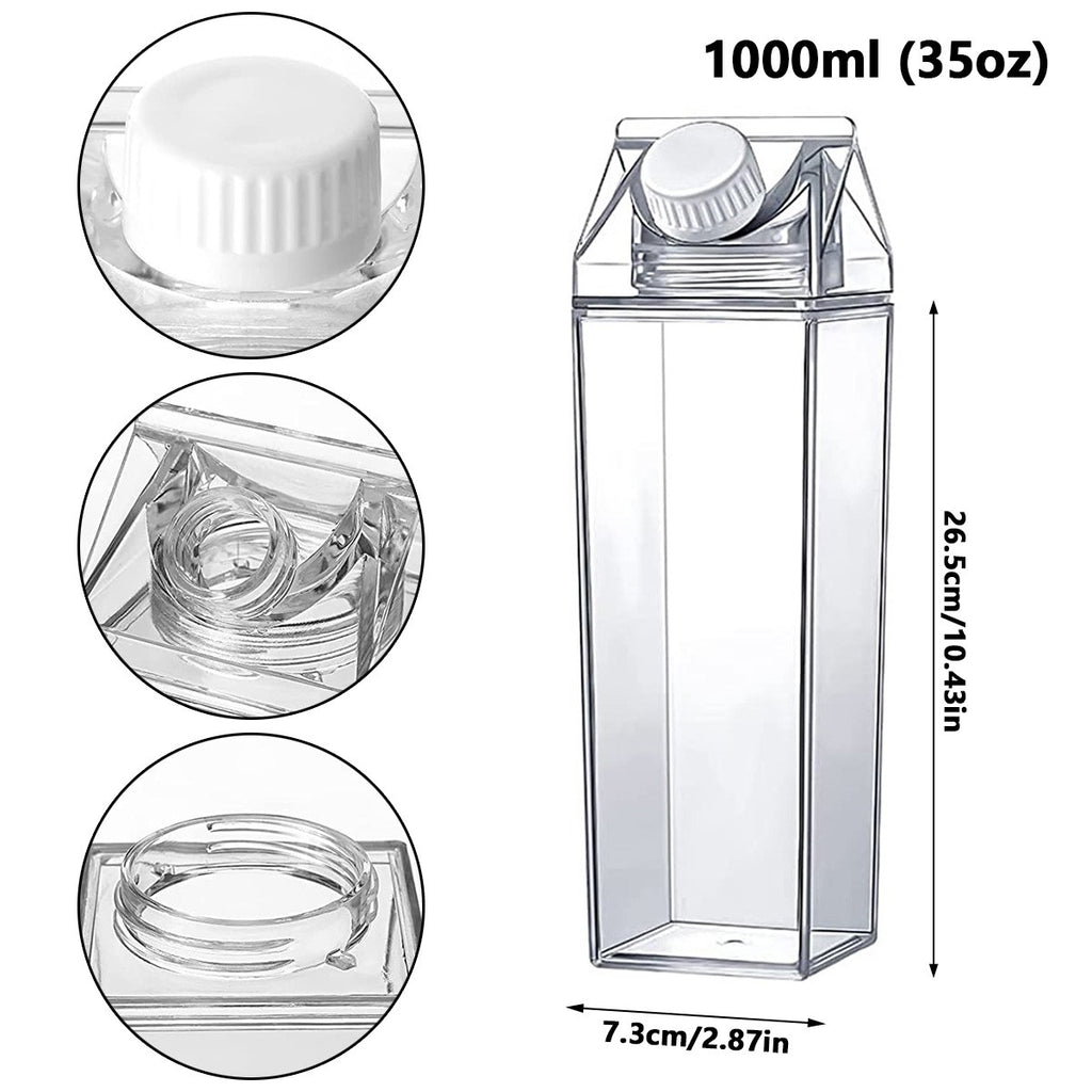 Garrafa Organizadora Milk Glass Premium - Geladeira de Novela