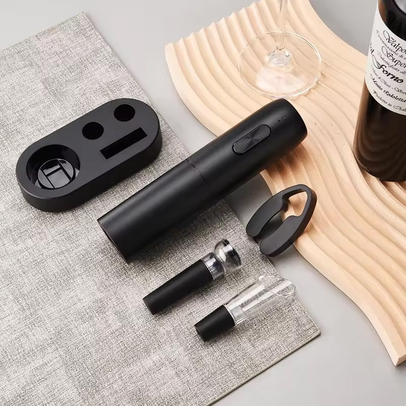 Saca-Rolhas Elétrico Recarregável Premium - Kit Praticidade