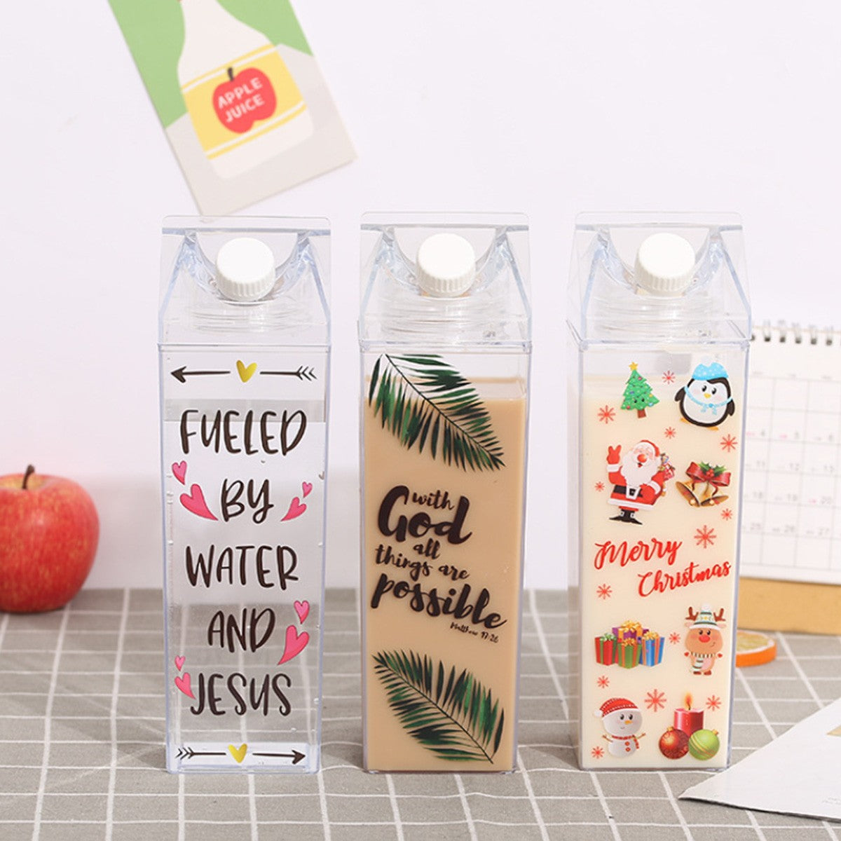 Garrafa Organizadora Milk Glass Premium - Geladeira de Novela
