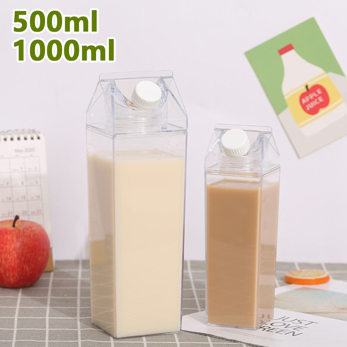 Garrafa Organizadora Milk Glass Premium - Geladeira de Novela