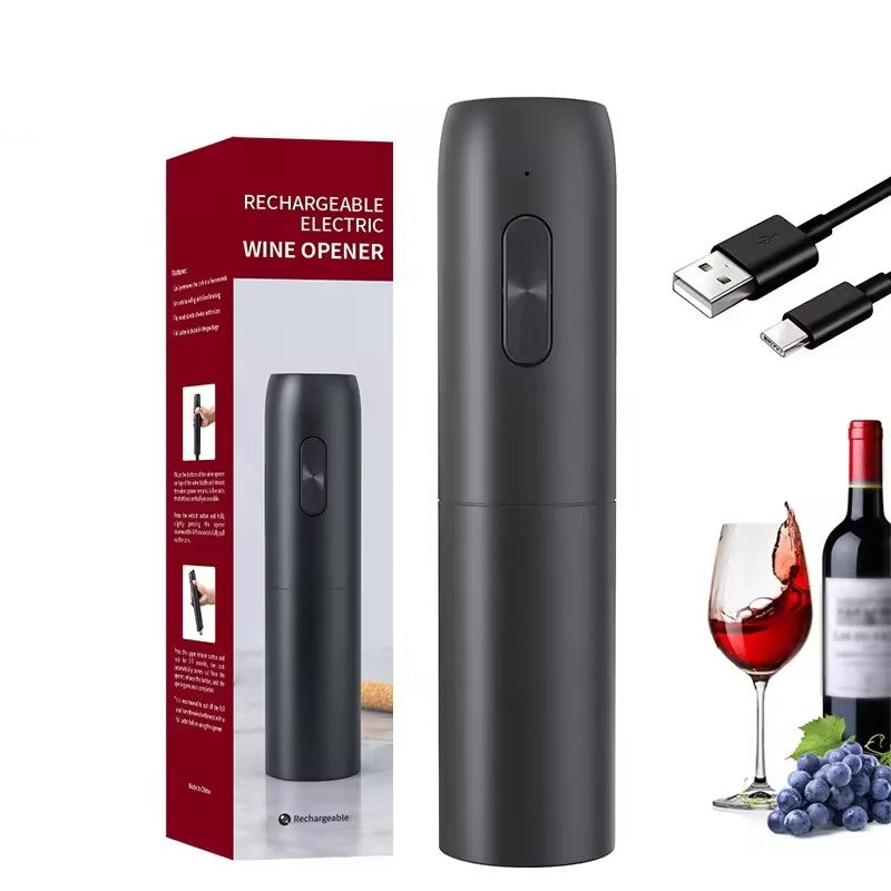 Saca-Rolhas Elétrico Recarregável Premium - Kit Praticidade