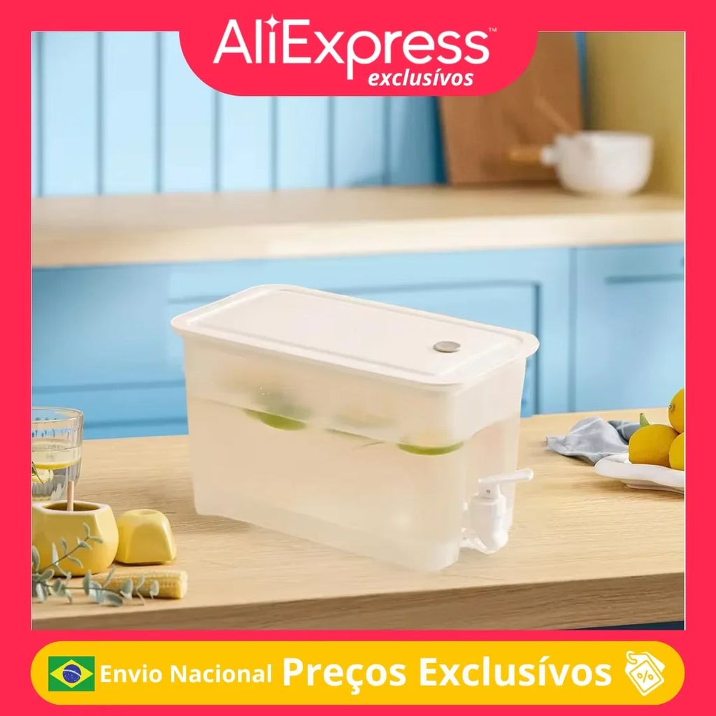 Dispenser de Bebidas Slim para Geladeira com Torneira – 3.5L
