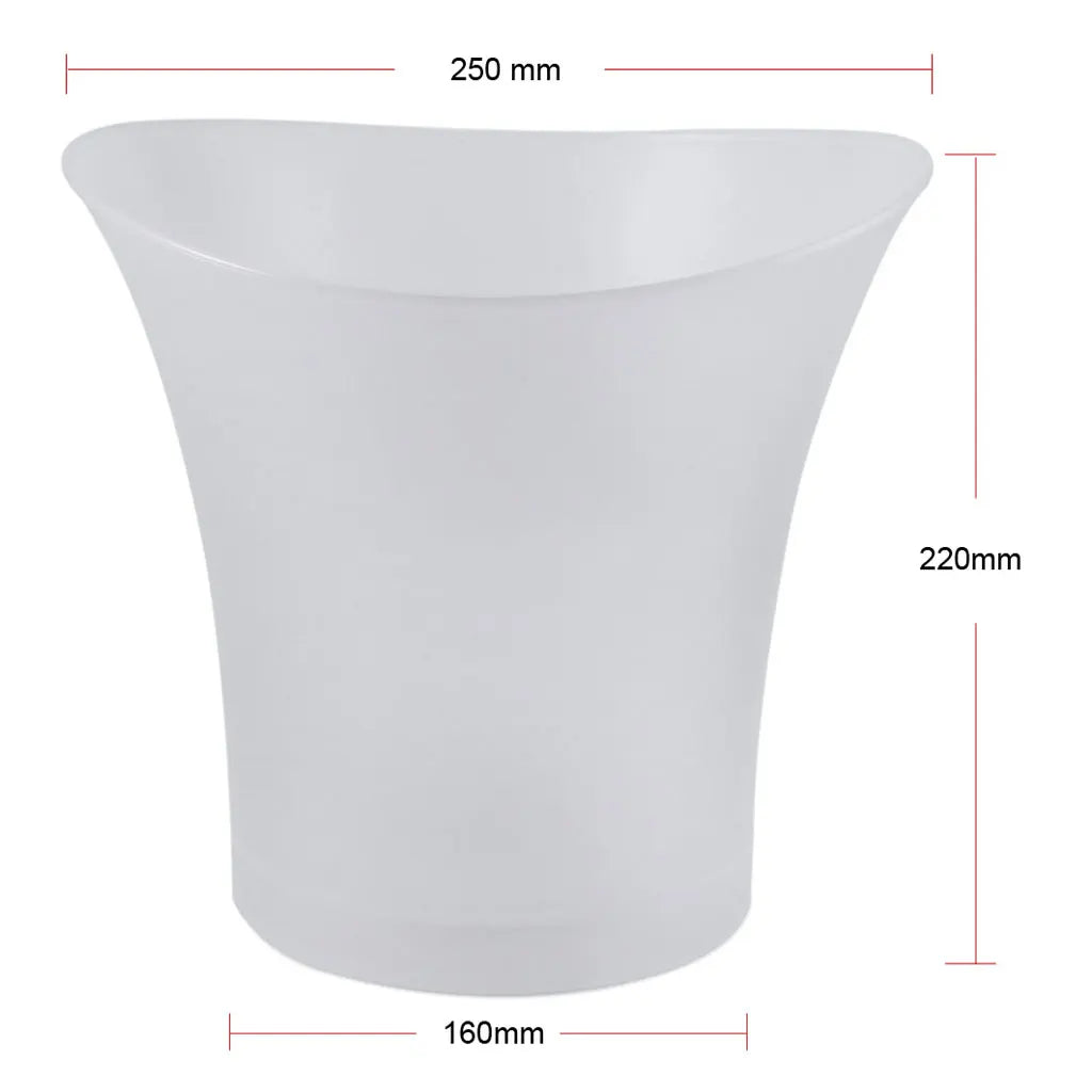 Balde de Gelo LED Premium 5L - Iluminação Inteligente para Festas e Eventos