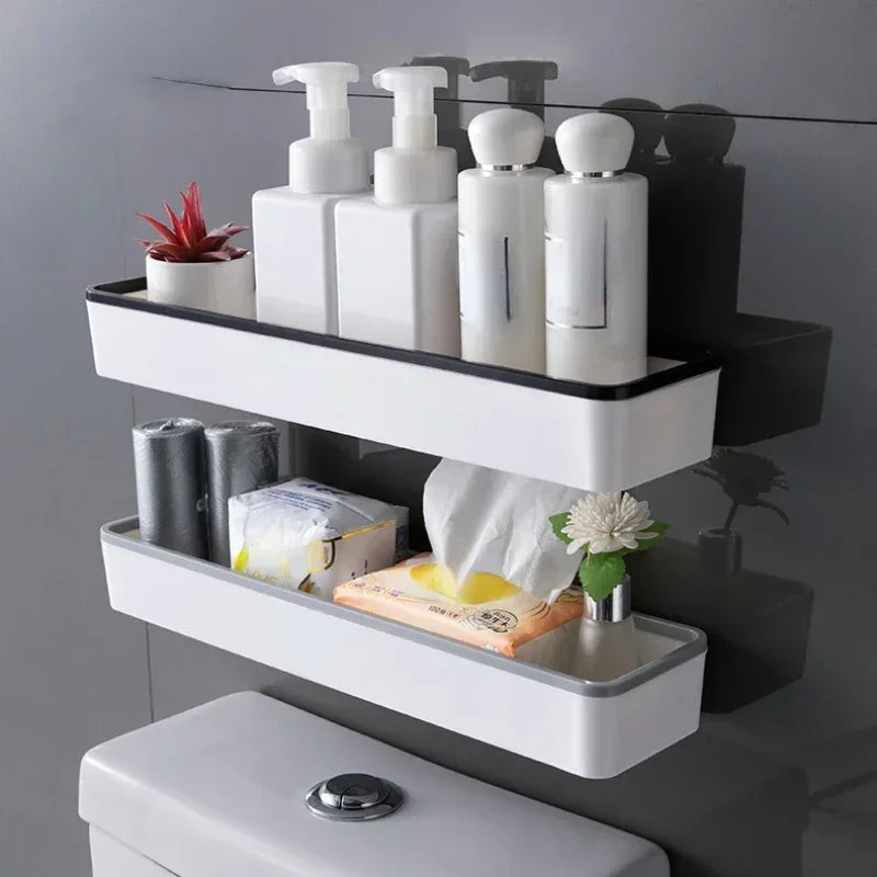 Organizador de Banheiro Premium Suspenso – Instalação Sem Furos (Envio Rápido)
