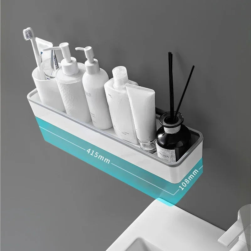 Organizador de Banheiro Premium Suspenso – Instalação Sem Furos (Envio Rápido)