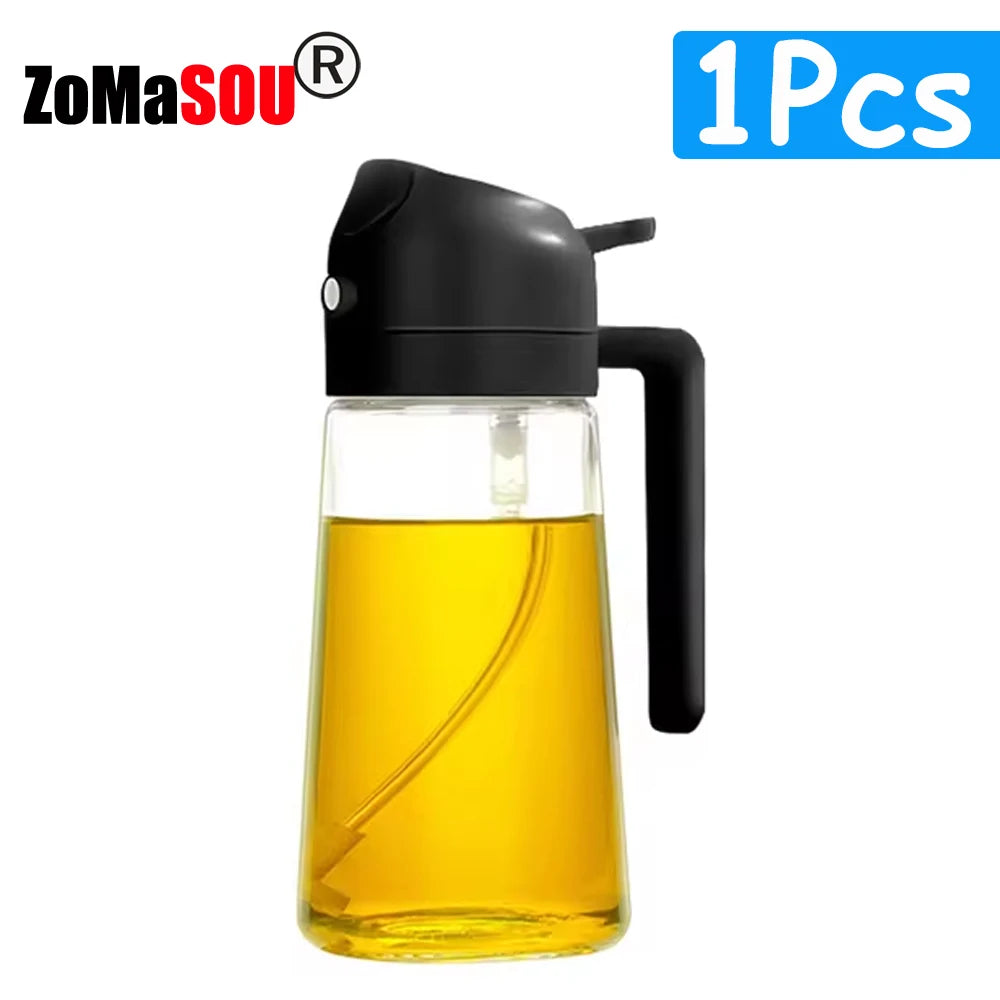 Spray Pulverizador e Dosador de Azeite e Óleo 2 em 1 - Cozinha Saudável