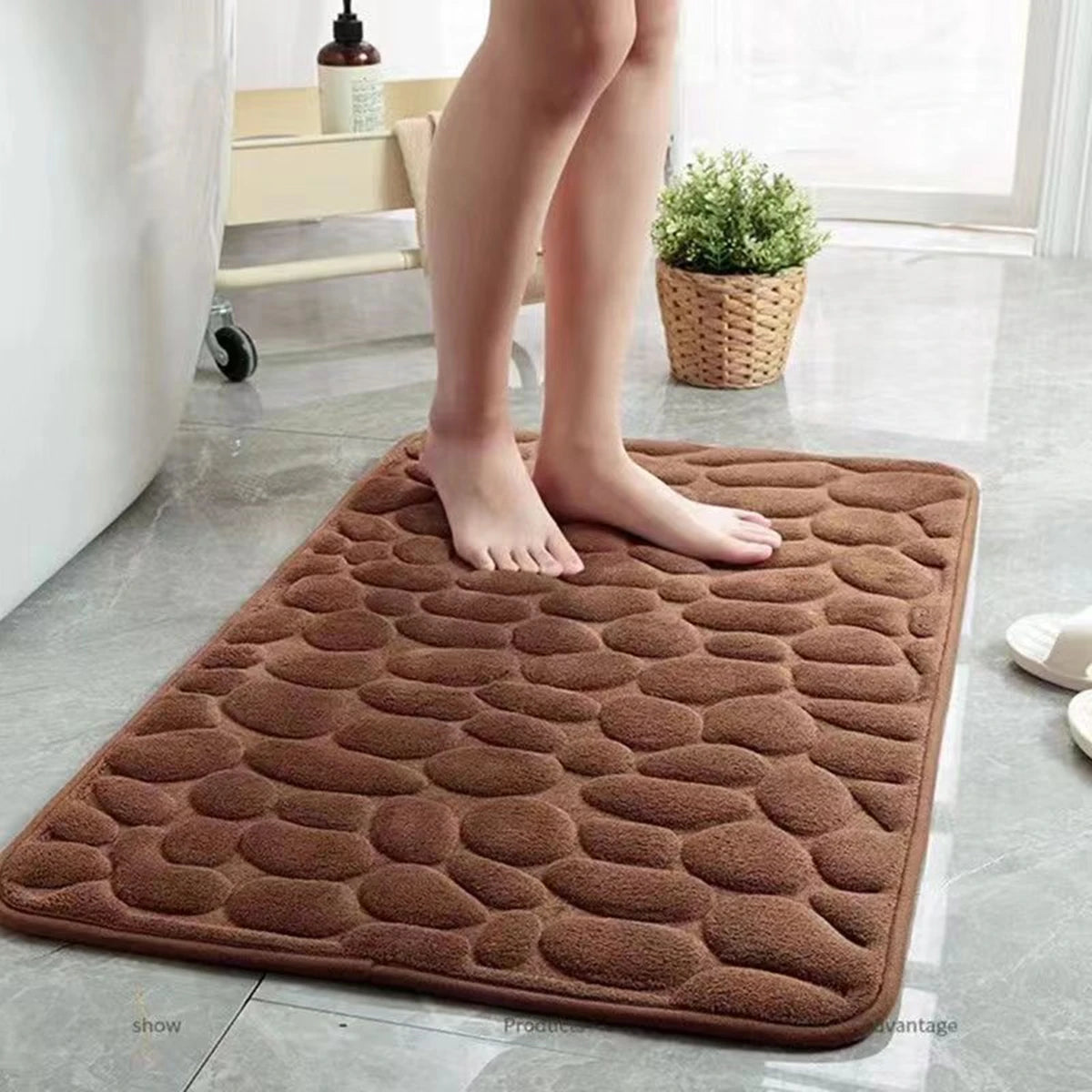 Tapete de Banheiro Nuvem Soft - Ultra Absorvente 3D