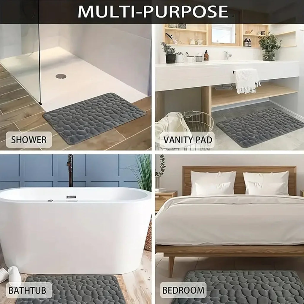 Tapete de Banheiro Nuvem Soft - Ultra Absorvente 3D