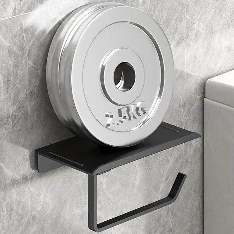 Suporte de Papel Higiênico Premium com Apoio para Celular – Sem Furos