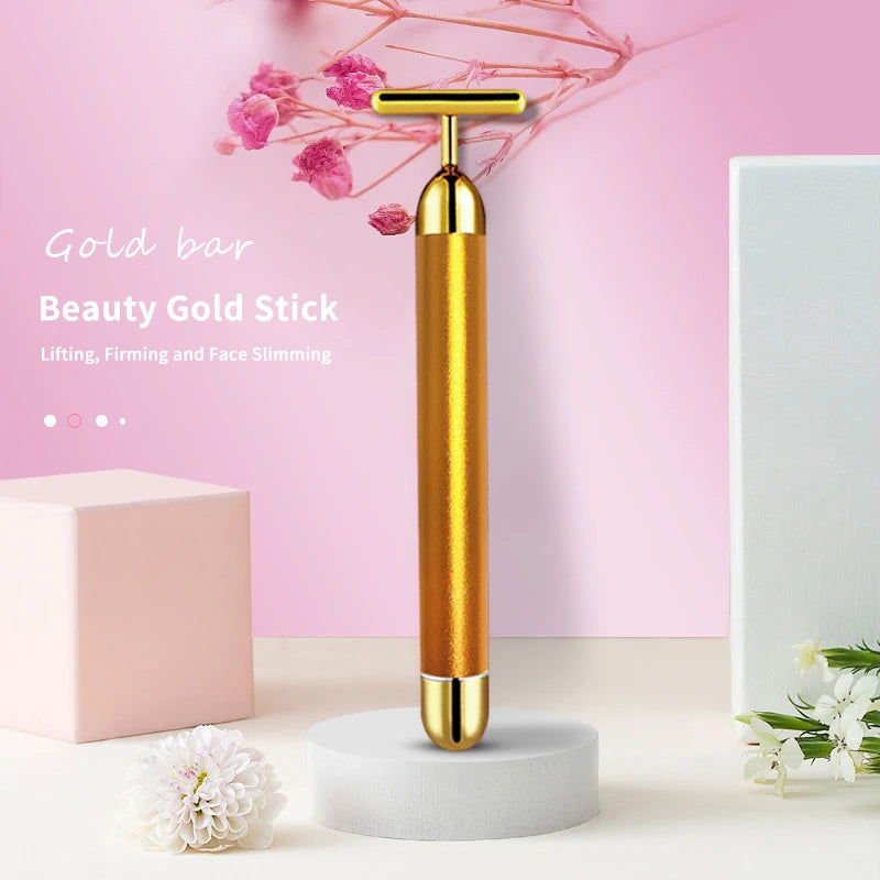 Massageador Facial Elétrico T-Shape Lift24k – Efeito Lifting Imediato