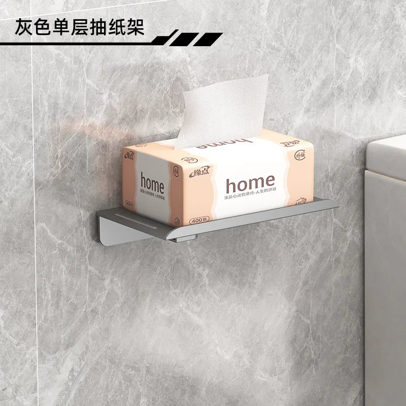 Suporte de Papel Higiênico Premium com Apoio para Celular – Sem Furos