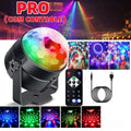 Mini Globo de Luz LED RGB - Caixa de Som Ativada por Som USB para Festas e Eventos