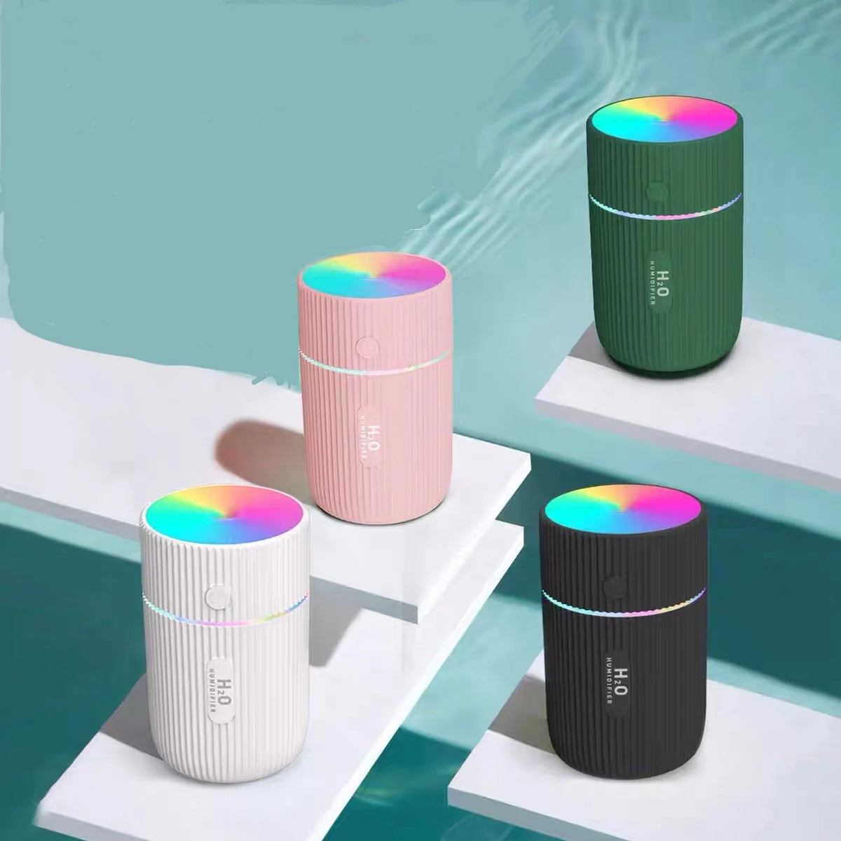 Mini Difusor e Umidificador Ultrassônico Bellares – Com Iluminação LED Relaxante