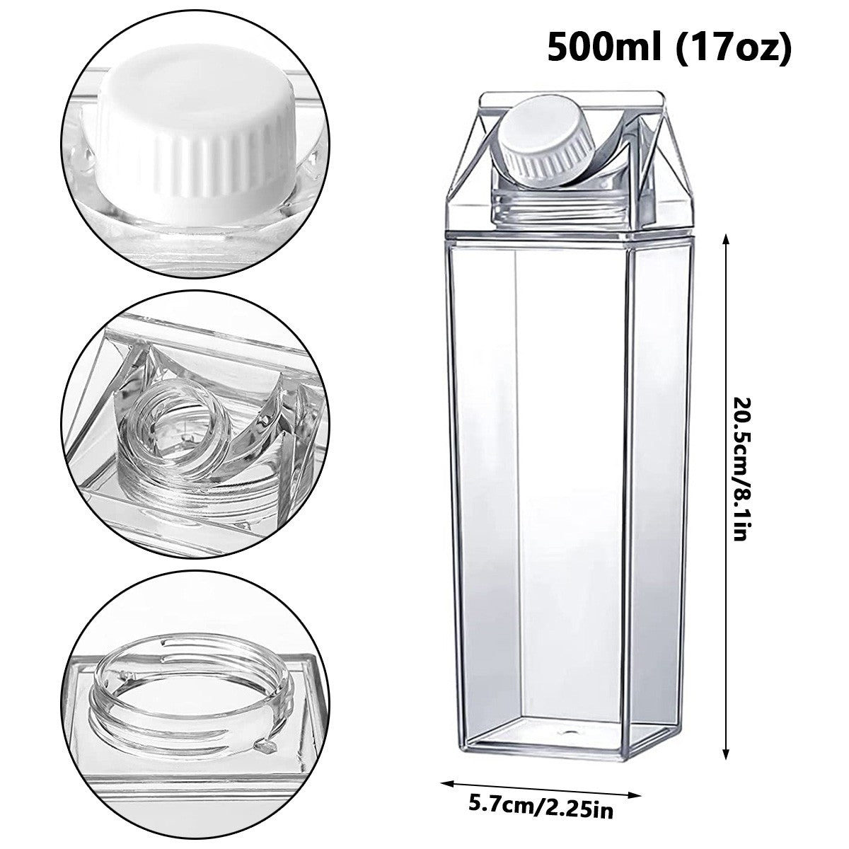 Garrafa Organizadora Milk Glass Premium - Geladeira de Novela