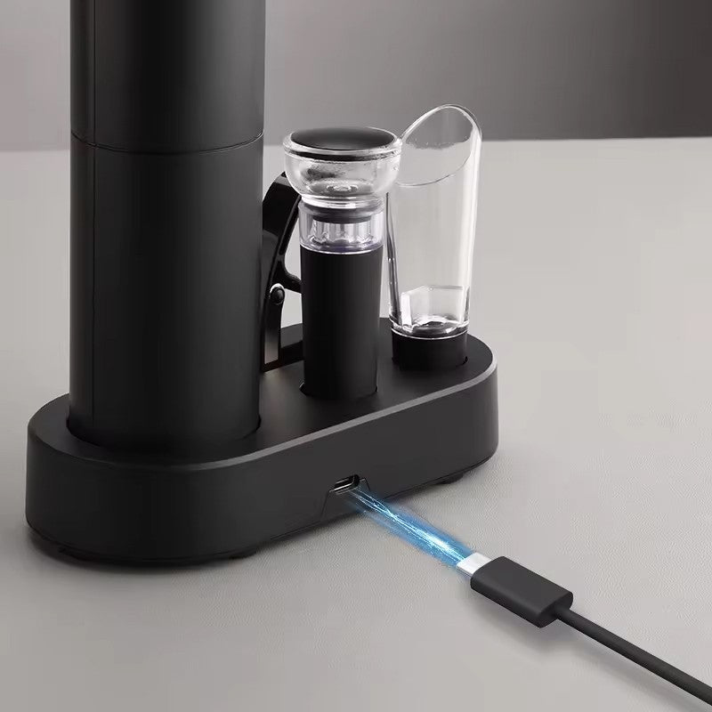 Saca-Rolhas Elétrico Recarregável Premium - Kit Praticidade